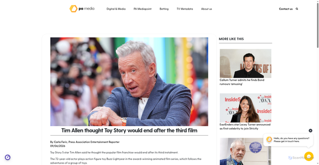 Security scan screenshot of https://pa.media/blogs/pa-uplifting/tim-allen-thought-toy-story-would-end-after-the-third-film/
