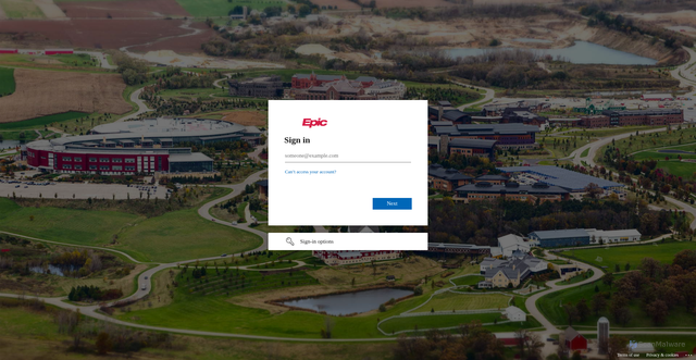 Security scan screenshot of https://vpn.epic.com
