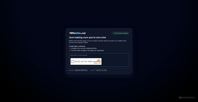 Security scan screenshot of challenges.cloudflare.com