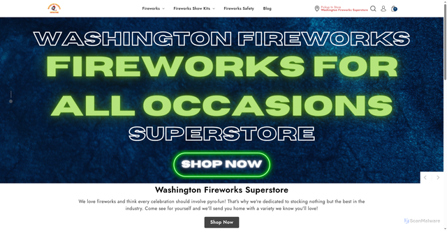 Security scan screenshot of https://wafireworks.com/