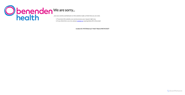Security scan screenshot of https://www.benenden.co.uk
