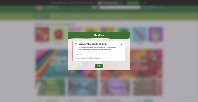 Security scan screenshot of https://paracordsverige.se