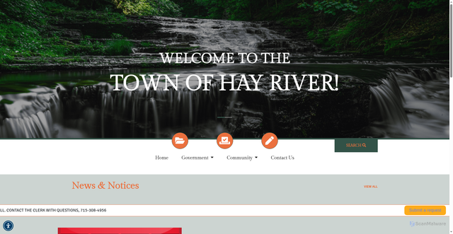 Security scan screenshot of https://hayrivertownship.gov/