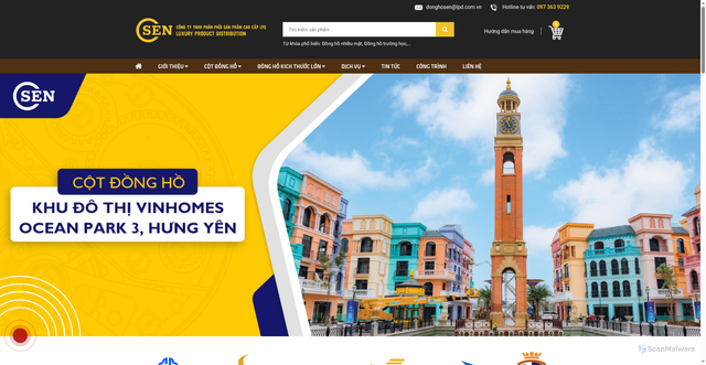 Security scan screenshot of https://www.donghosen.com
