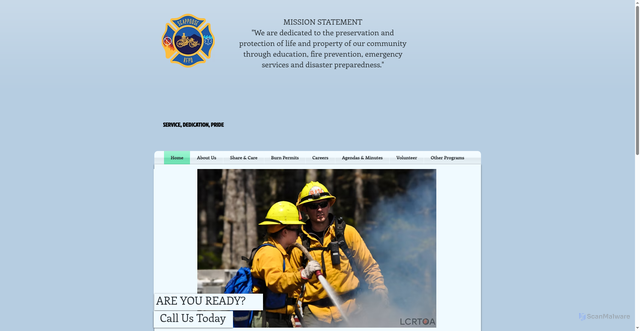 Security scan screenshot of https://www.srfd.us/