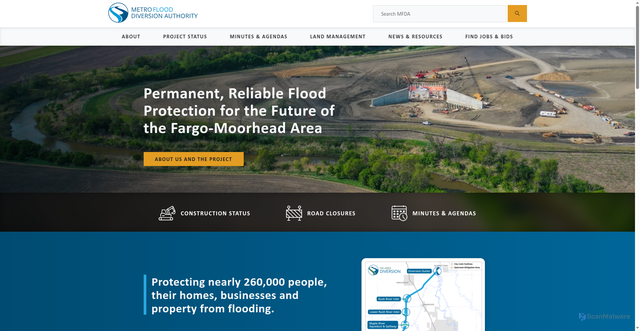 Security scan screenshot of https://fmdiversion.gov/
