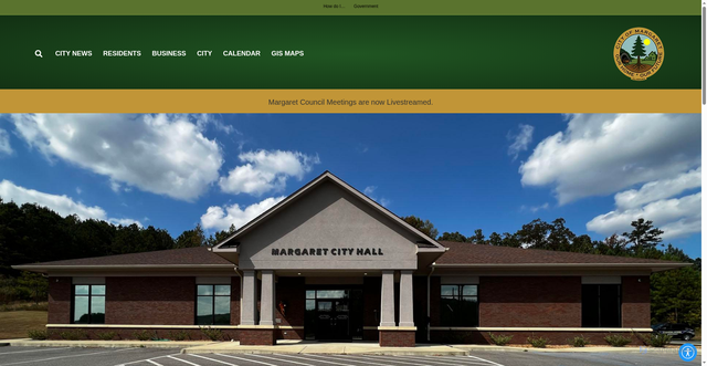 Security scan screenshot of https://cityofmargaretalabama.gov/
