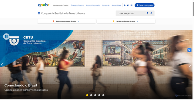 Security scan screenshot of https://www.gov.br/cbtu/pt-br