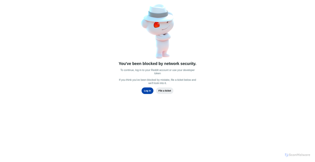 Security scan screenshot of https://www.reddit.com/