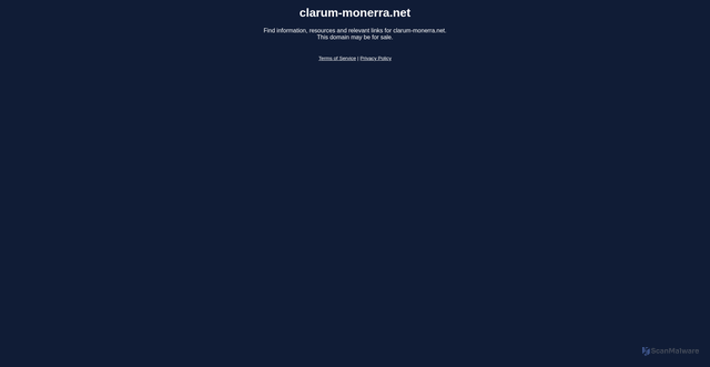 Security scan screenshot of https://clarum-monerra.net/