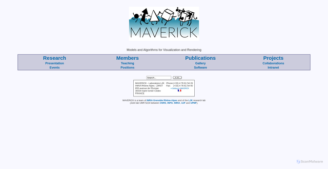 Security scan screenshot of https://artis.inrialpes.fr