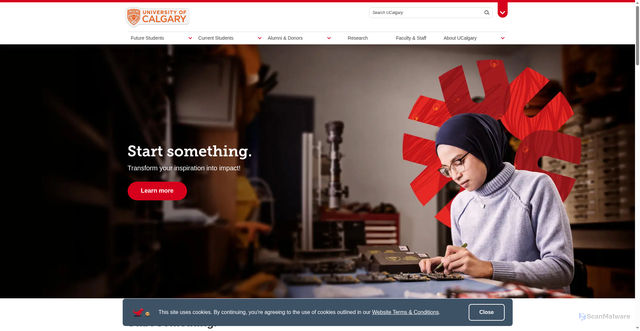 Security scan screenshot of https://www.ucalgary.ca