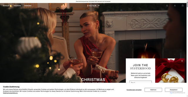 Security scan screenshot of https://systerp.com/