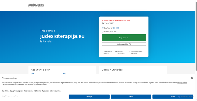 Security scan screenshot of https://judesioterapija.eu/