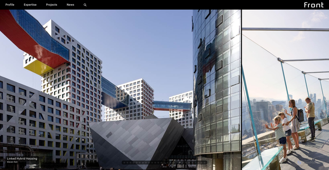 Security scan screenshot of https://front.global/