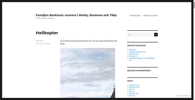Security scan screenshot of https://barkis.se