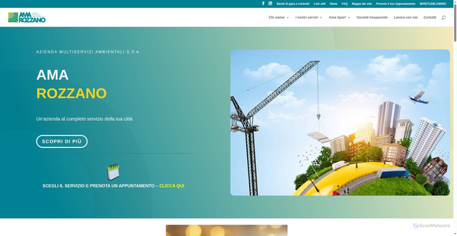 Security scan screenshot of https://www.amarozzano.it/
