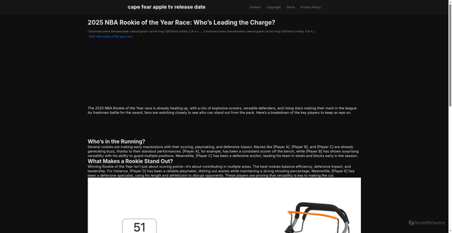 Security scan screenshot of https://antifazonlineblog-dpso1w19jbsi.edgeone.app/2025-nba-rookie-of-the-year-race.html