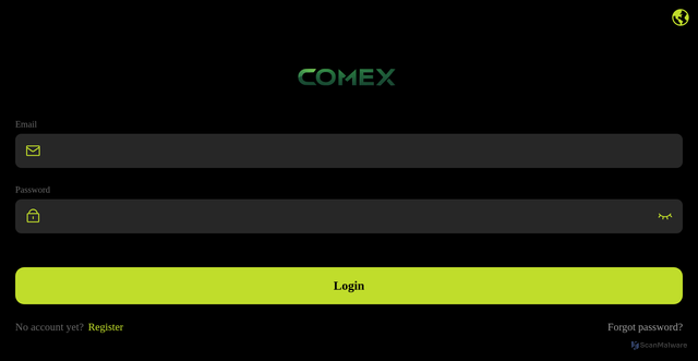 Security scan screenshot of https://comex-next-desk.com/