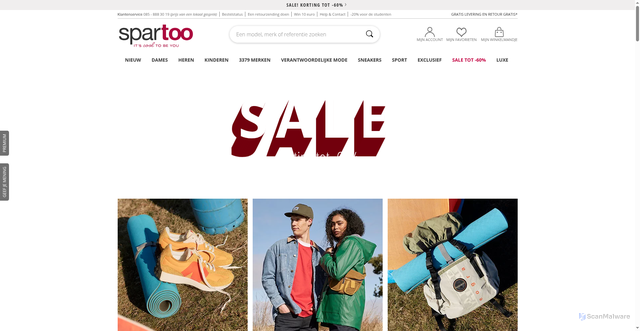 Security scan screenshot of https://spartoo.nl