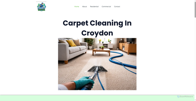 Security scan screenshot of http://carpetcleaningincroydon.com/