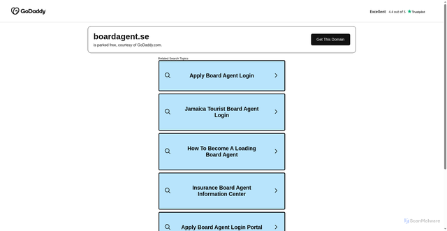 Security scan screenshot of https://boardagent.se