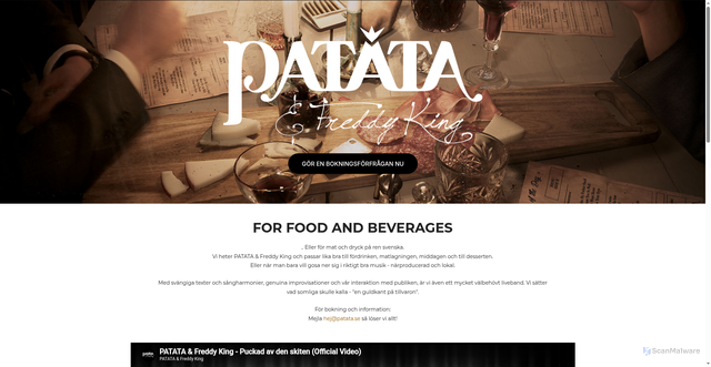 Security scan screenshot of https://patata.se