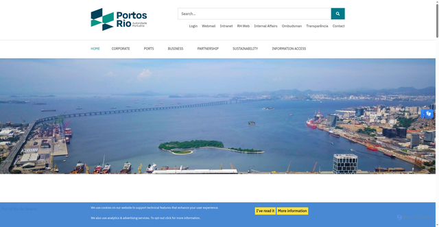 Security scan screenshot of https://www.portosrio.gov.br/