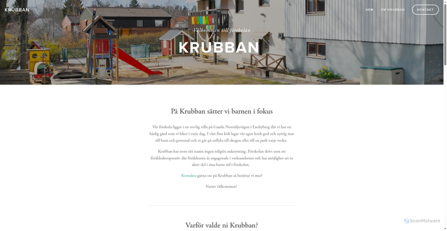 Security scan screenshot of https://krubban.se