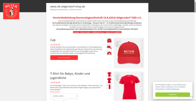 Security scan screenshot of https://ulk-selgersdorf-shop.de/