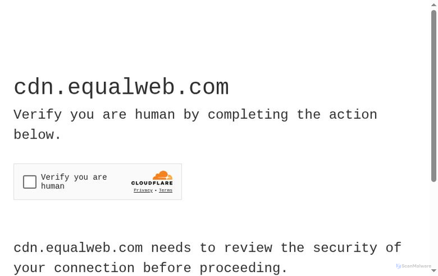 Security scan screenshot of https://cdn.equalweb.com/