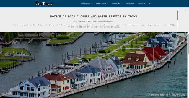 Security scan screenshot of https://claytwpmi.gov/