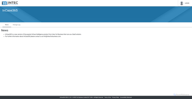 Security scan screenshot of https://incase365.co.uk