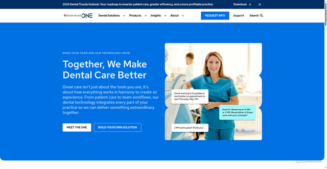 Security scan screenshot of https://auth.henryscheinone.com