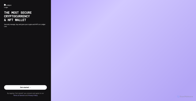 Security scan screenshot of http://www.ledger-six-sigma-dfasf324324-343244-america-44343434.vercel.app/