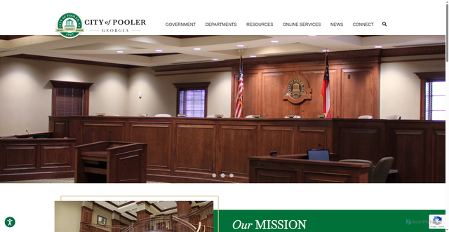 Security scan screenshot of https://www.pooler-ga.gov/