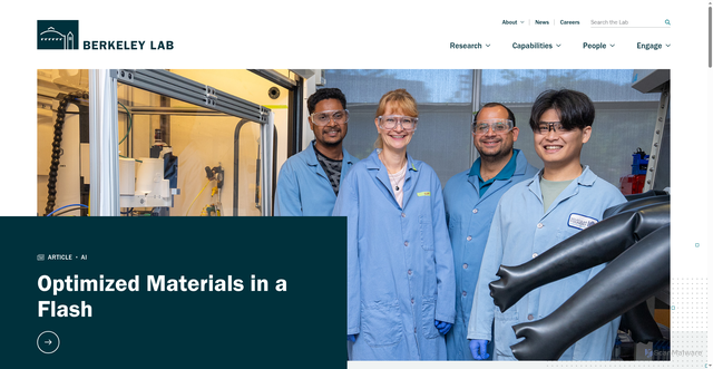 Security scan screenshot of https://www.lbl.gov/