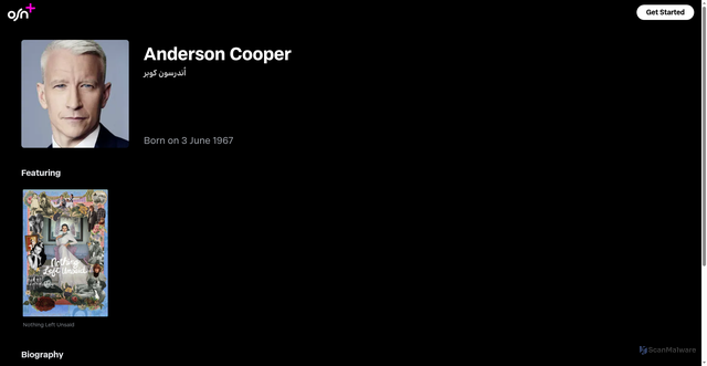Security scan screenshot of https://osnplus.com/cast/anderson-cooper-8862