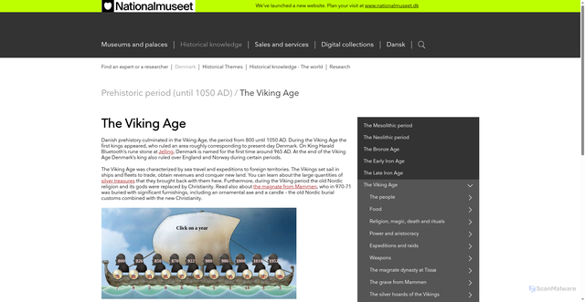 Security scan screenshot of https://en.natmus.dk/historical-knowledge/denmark/prehistoric-period-until-1050-ad/the-viking-age/
