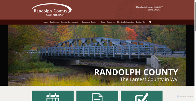 Security scan screenshot of https://randolphctywv.gov/