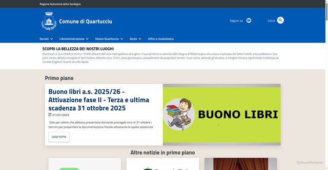 Security scan screenshot of ingestion.webanalytics.italia.it