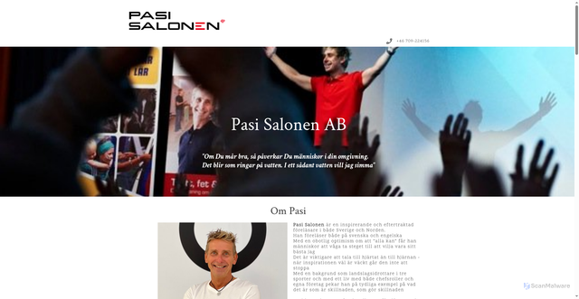 Security scan screenshot of https://pasisalonen.se
