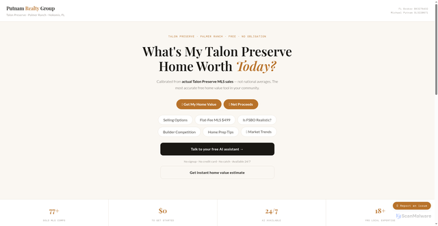 Security scan screenshot of https://template-talon-preserve.pages.dev/$1