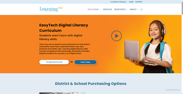Security scan screenshot of https://codemonkey.learning.com