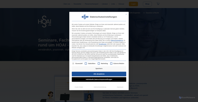 Security scan screenshot of https://www.hoai.de