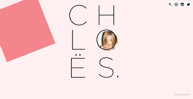 Security scan screenshot of http://chloesevigny.com/