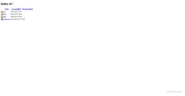 Security scan screenshot of https://ftp.muni.cz