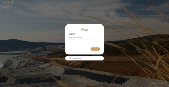Security scan screenshot of https://kinross-my.sharepoint.com