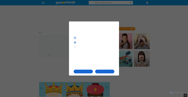 Security scan screenshot of https://www.guiainfantil.com/articulos/navidad/cuentos/cuento-de-los-reyes-magos-de-oriente-para-ninos/