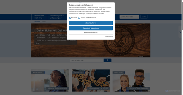 Security scan screenshot of https://www.bghm.de/home